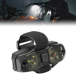 lot 18214 image: KEMIMOTO UTV Dome Light 12V Universal Roll Bar Mount, Upgraded 600mAh Wired Cab Light, 3 Modes Aluminum Waterproof, Compatible with Polaris RZR Can-Am X3 Defender CFMOTO, Fit 1.5-2 Roll Bar