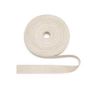lot 18218 image: SEMINI 100% Natural Cotton Beige Twill Tape 10 Yards 34 Herringbone Webbing Ribbon for Edge Binding Sewing Dressmaking Craft (Twill Beige, 34 10yards)