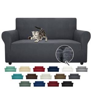 lot 19498 image: ZNSAYOTX Super Stretch Couch Cover Love Seat Sofa Covers for Living Room Dogs Pet Friendly Furniture Protector Spandex Loveseat Slipcovers with Anti Slip Foam Sticks (Dark Grey, Loveseat)