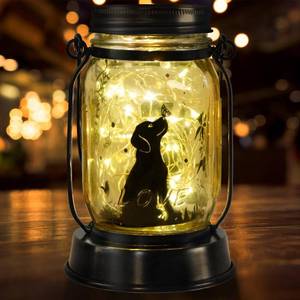 lot 19502 image: Kyoryuger Mothers Day Gifts for Mom Dog Solar Lanterns Garden Decor Dog Gifts for Women Mom Grandma Unique Teen Girl Gifts Decorative Solar Lanterns for Yard Lawn Patio Landscape Garden