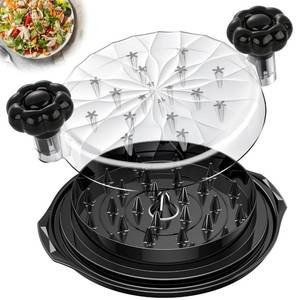 lot 19506 image: Chicken Shredder Tool Twist Large - 10 Pro Meat Shredders for Chicken Breast,Visible Kitchen Gadgets Grinder Machine with Brush,Strong Anti-Slip Strip,Ergonomic Handle,BPA Free (Black)