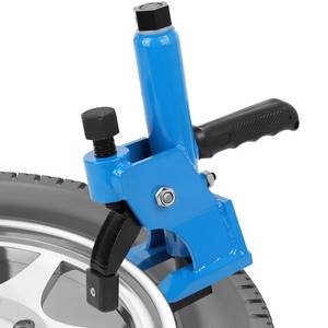 lot 19516 image: Manual Tire Bead Breaker with Handle and Rubber Pad, Fit for 38 and 42 Inches Tires Changer, Easy-Operated Tire Repair Tool for ATVs, UTVs, Tractors, Trucks, Heavy Duty Tires Car Repair (Blue)
