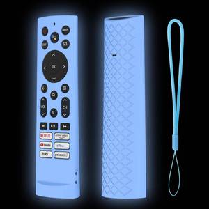 lot 20361 image: JCMOYUTY Protective Cover for Hi-Sense U7G, ERF3A90, U8 U9G Series 4K ULED Remote Protector,Glow Blue