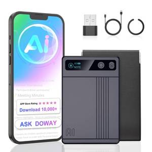 lot 20410 image: Voice Activated Recorder, Digital Voice Recorder for Lectures, Meetings, Calls, Interviews, AI Note Taking Device Supports 152 Languages with No Subscription, 64GB, Noise Reduction, 72-Hrs Endurance