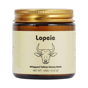 lot 20418 image: Lopeie Whipped Beef Tallow Balm with Honey, Natural Moisturizing Cream for Face and Body, Hydrating Skin Balm for Dry Skin, Soothing Tallow Skin Care (4.23oz, Lavender)