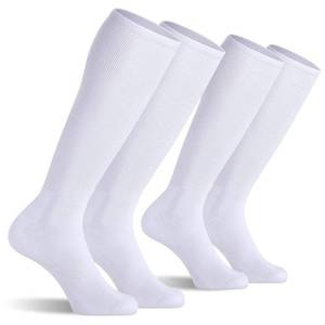 lot 20420 image: CELERSPORT 2 Pack Baseball Soccer Softball Socks For Youth Kids Men Women Multi-sport Tube Socks White Medium