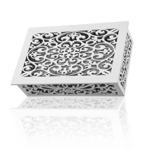 lot 20424 image: Saillong Doorbell Chime Cover Box Only, Wooden Doorbell Chime Box, Decorative Cover Enclosure for Indoor Outdoor, with Extra Self Adhesive Tape, Easy to Install for Home (White) (Broken in middle)