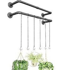 lot 1898 image: Planter Hanging Bars with Hardware Set