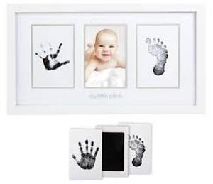 lot 4423 image: Inkless Baby Hand And Footprint Kit Frame, Mess Free Baby Picture Frame for Newborn
