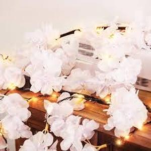 lot 11415 image: 4ft Cherry Blossom Light up Door Decor