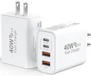 lot 14360 image: Multi-Port USB Charging Adapters with Quick Charge 3.0