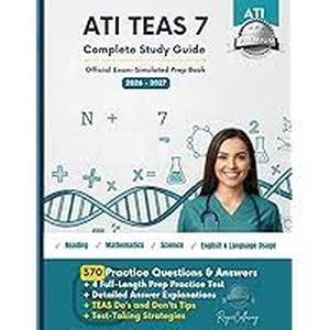 lot 14379 image: ATI TEAS 7 Complete Study Guide 2026-2027 Exam Prep Book
