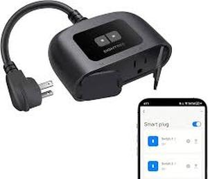 lot 18116 image: EIGHTREE Outdoor Smart Plug WiFi Outlet