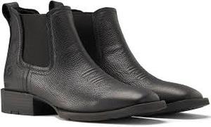 lot 19505 image: Sureway Mens Black Leather Work Boots Size 13