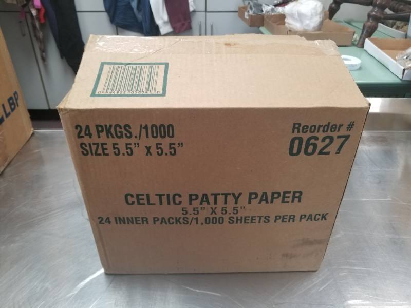 lot 1224 image: Case of 24pkg1000 Patty Paper sheets 5.5 x 5.5