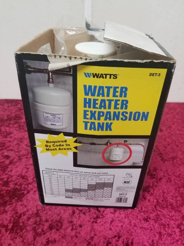 lot 7564 image: Water Heater Expansion Tank  - Watts DET-5