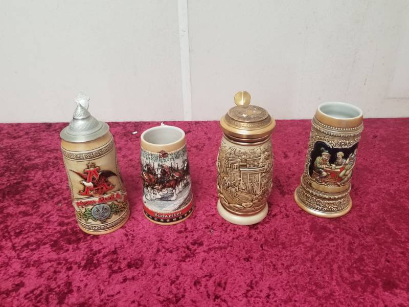lot 7568 image: Lot of 4 Beer Steins