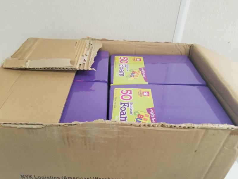 lot 7616 image: Case of Craft Foam sheets - pks of 50