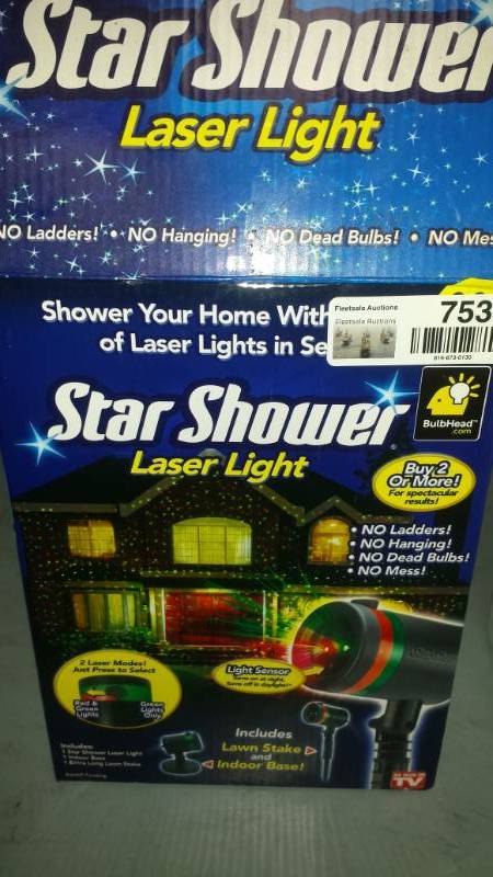 lot 7537 image: Star Shower Laser Light In Box