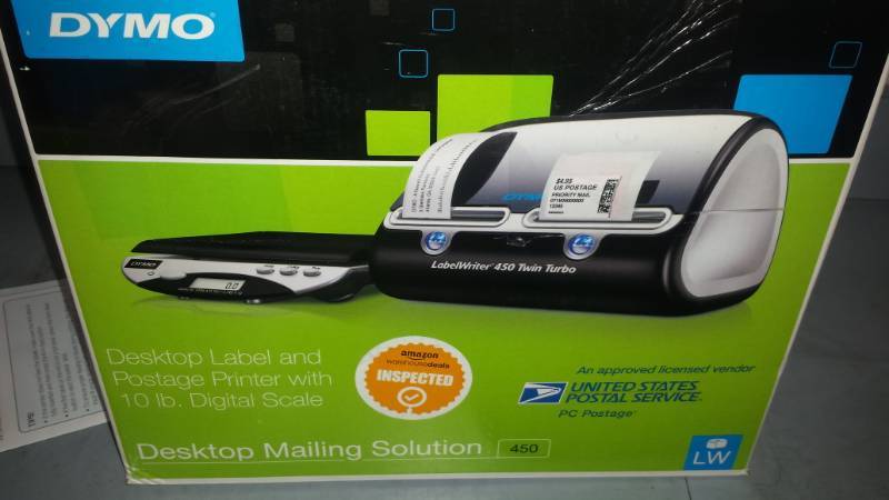 lot 7545 image: DYMO Desktop Label and Postage Printer with 10lb Digital Scale