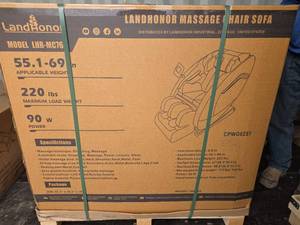 lot 4825 image: LandHonor Full Body Massage Chair with Heat and Zero Gravity