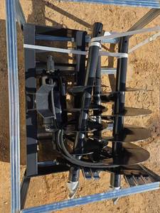 lot 4857 image: Unused JCT 2026 Skid Steer Hydraulic Auger Drive & Bits (3)