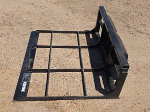 lot 5047 image: Land Leveler Attachment for Mini Skid Steer Loader