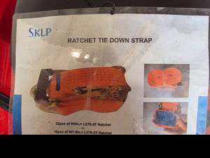 lot 5147 image: SKLP Ratchet Tie Down Strap Set