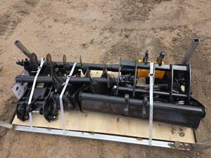lot 5268 image: Mini Excavator Attachment Set 8-Piece QTY8 with Buckets Auger Rake Grab