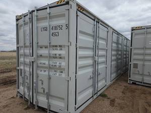 lot 5280 image: One-Trip Shipping Container - Secure Storage  Conex - Four Side Doors