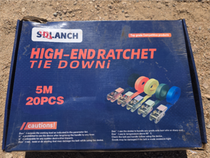 lot 5321 image: SDLANCH High-End Ratchet Tie Down Set - 5M 20PCS