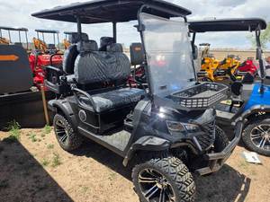 lot 5323 image: Captok Electric Off-Road Golf Cart 4-Person Model GC22S 60V with Batteries - Black Color