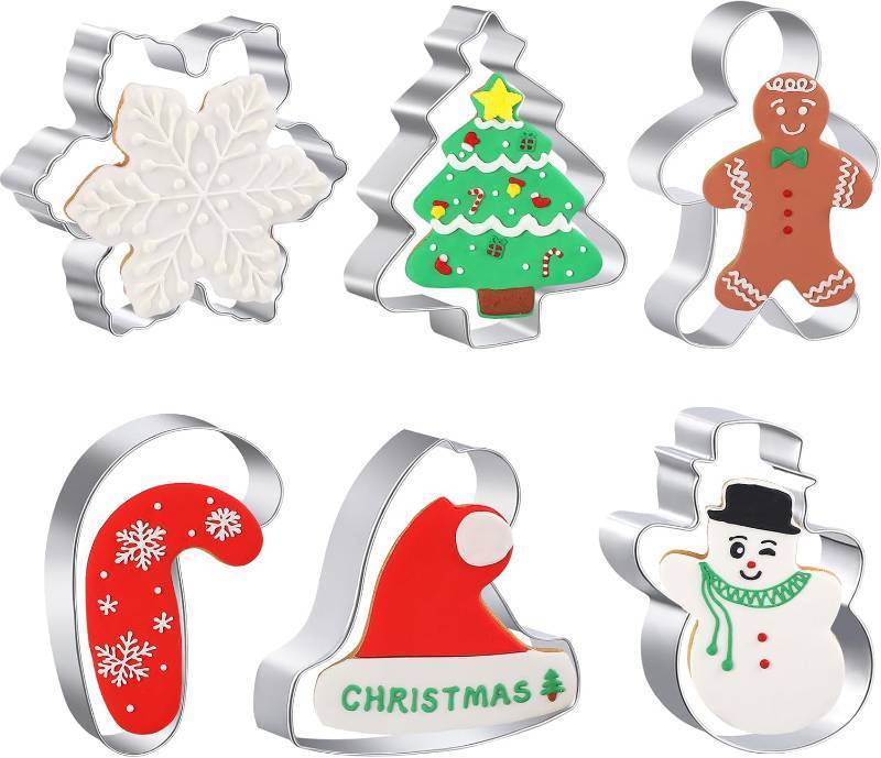 lot 64065 image: 6 PCS Christmas cookie cutters Set