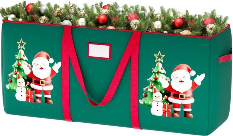lot 64200 image: Christmas Tree Storage Bag 9 Foot Tree Bag Large Christmas Tree Bags Storage 9 FT Christmas Tree Bag Artificial Christmas Tree Storage Box Waterproof Christmas Tree Container for Xmas Tree