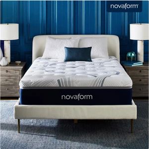 lot 1089 image: Novaform 14 ComfortGrande Advanced Gel Memory Foam Mattress Retail $579
