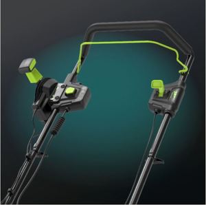 lot 1006 image: Tested and Works.  Greenworks Pro 22 Inch Electric Snow Blower, tool only, missing shoot deflector, check images - Retail $400