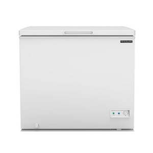 lot 1009 image: Frigidaire 7.0 Cu. ft. Chest Freezer  EFRF7003  White does have three small minor dents shown in pictures,  - Retail $350