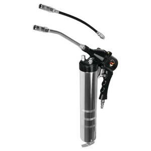 lot 1036 image: Performance Tool M582DB Pneumatic Air Grease Gun  14 Oz. Automotive  Marine  Lubrication  Heavy Duty  Industrial  Silver - Retail $29