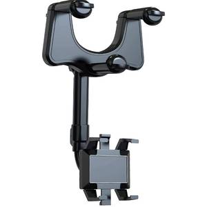 lot 1040 image: KOWVOWZ 360 Degree Rotatable and Retractable Car Phone Holder, Black, Compatible with iPhone - Retail $27