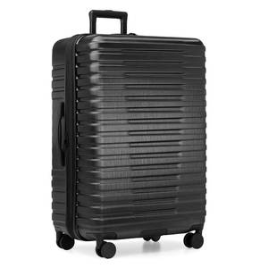 lot 1052 image: Samsonite Hardside Rugged Travel Suitcase Luggage with 8 Spinner Wheels, Aluminum Handle, Black, Checked-Large 30-Inch - Retail $120
