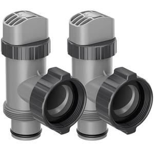 lot 1061 image: SHAPON Plunger Valve Compatible with Intex Pool Parts and Accessories, OnOff Plunger Valve Replacement for Above Ground Swimming Pool and Pool Filter Pump (2 Pack) - Retail $25