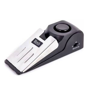 lot 1106 image: Door Stop Alarm, Door Stopper with 120DB Security Alarm, Floor Wedge Doorstop for Travel Apartment Home House (Pack of 1) - Retail $8