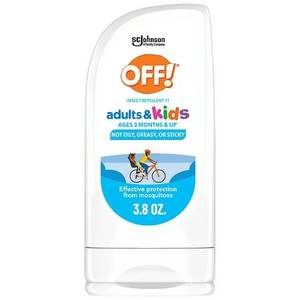 lot 1120 image: OFF Insect Repellent Lotion for Adults & Kids  Fragrance-Free Bug Repellent for Everyday Protection from Mosquitoes  3.8 oz - Retail $11