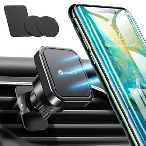 lot 1157 image: VICSEED Magnetic Phone Holder for Car Strong Power Magnetic Car Mount Air Vent Upgrade Metal Clip Cell Phone Holder for Car Phone Holder Mount Fit for iPhone 11 Pro Max Galaxy S21 Note - Retail $16