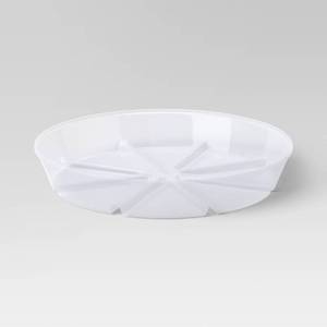 lot 1193 image: Set of 6-  Plastic Planter Saucer Clear 12 - Threshold - Retail $12