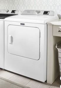 lot 1007 image: Maytag 7.0 cu. ft. ELECTRIC Dryer with Moisture Sensing in White - Retail $650