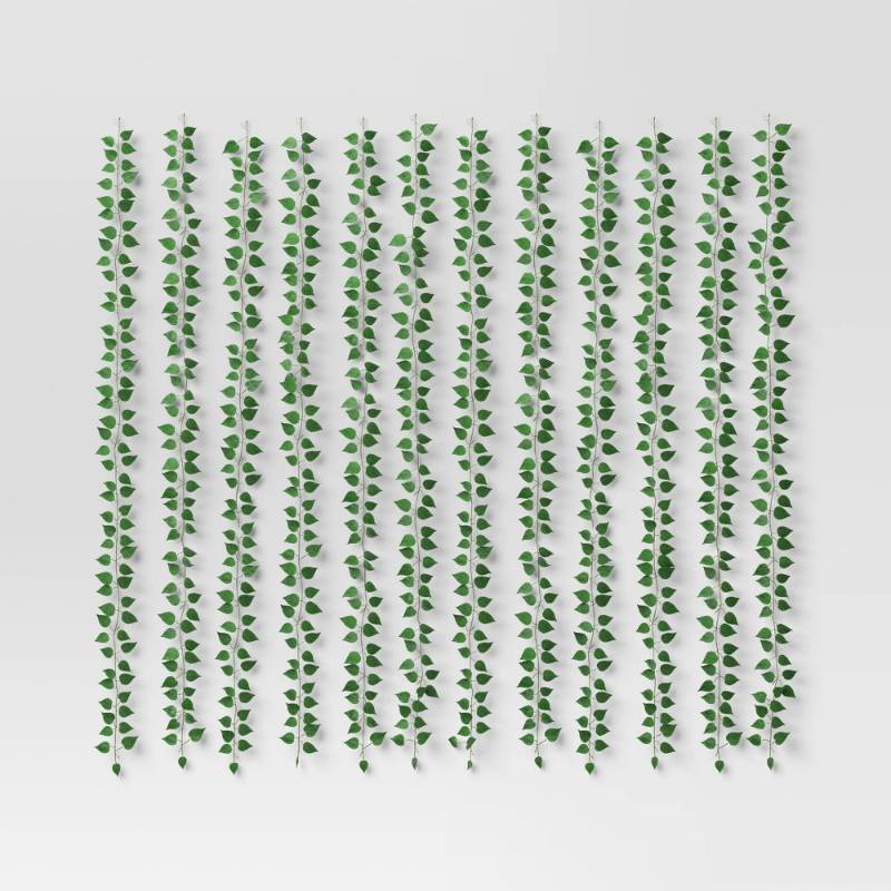 lot 2025 image: 12pk Ivy Garland Strands - Room Essentials - Retail $10
