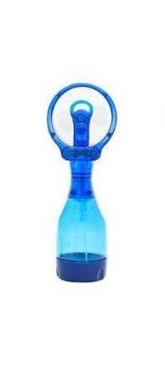 lot 2059 image: O2COOL Deluxe Handheld Misting Fan Colors May Vary Portable Personal Spray Fan, Battery Operated, Smooth Plastic Finish - Retail $14