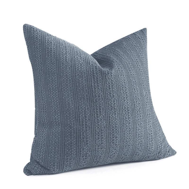 lot 2066 image: 1pc 26x26 Pillow Cover Decorative Euro Sham Blue Grey Retail $27
