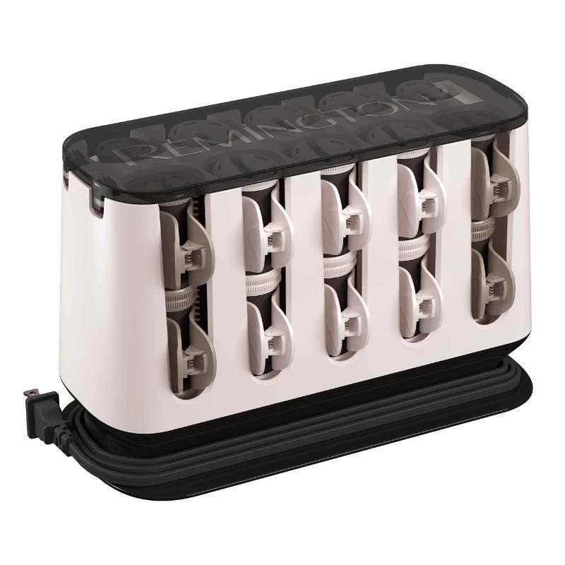 lot 2001 image: Remington Shine Therapy Argan Oil &amp Keratin Treated Hot Rollers Set, Professional Hair Curlers for Setting All Hair Lengths from Short and Medium to Long&nbsp